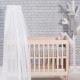 Jollein moskitiera woalowa nad łóżeczko niemowlęce 155 cm VINTAGE White