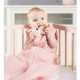 Jollein śpiworek niemowlęcy do spania letni Pale Pink 70 cm