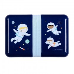 A Little Lovely Company - Śniadaniówka Lunchbox Astronauta z naklejkami