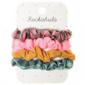 Rockahula Kids gumki scrunchie do włosów dla dziewczynki 4 szt. Happy Days