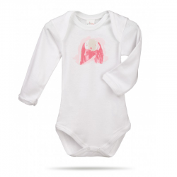 Lait Baby Organic Body Long Sleeve Rose the Bunny 3 m+