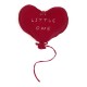 Hi Little One poduszka dekoracyjna do pokoiku BIO muślin HEART Red