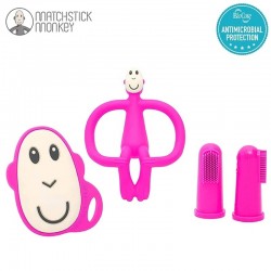 Matchstick Monkey Teething Starter Set Pink