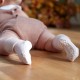 GoBabyGo - antypoślizgowe skarpetki do nauki chodzenia BAMBOO Soft Pink 1-2 lata