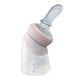 Marcus & Marcus silikonowa butelka antykolkowa dla Noworodka z łyżeczką 2w1 120 ml Pink