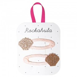 Rockahula Kids - 2 spinki do włosów Seashell Glitter