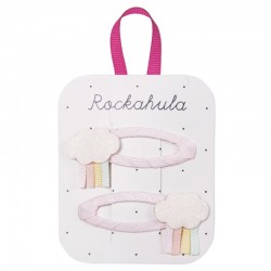 Rockahula Kids spinki do włosów dla dziewczynki 2 szt. Pastel Rainy Cloud