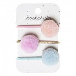 Rockahula Kids - 3 gumki do włosów Bonbon Pom Pom