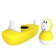 Matchstick Monkey - Łódka do kąpieli z Małpką Yellow - zabawka kąpielowa