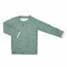 nuuroo - koszulka kąpielowa przeciwsłoneczna UV 50+ z długim rękawem Space Light Green roz. 86-92