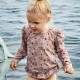 nuuroo koszulka kąpielowa dla dziewczynki długi rękaw ochrona UV UPF 50+ FLOWER BEE Sand roz 86-92