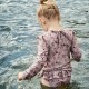 nuuroo koszulka kąpielowa dla dziewczynki długi rękaw ochrona UV UPF 50+ Sand Flower Bee roz 98-104