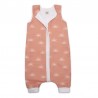 muumee - śpiworek dwustronny piżamka z nogawkami z organicznej BIO bawełny muślin SUN roz M
