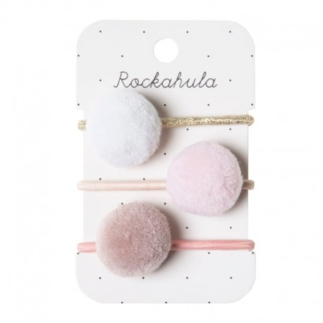Rockahula Kids - 3 gumki do włosów Moonlight Pom Pom