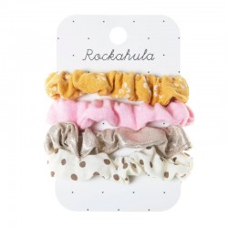 Rockahula Kids gumki scrunchie do włosów dla dziewczynki 4 szt. Magical Forest