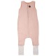 Hi Little One - śpiworek dwustronny piżamka z nogawkami z organicznej BIO bawełny muślin BLUSH/SALMON roz M