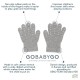 GoBabyGo antypoślizgowe rękawiczki ułatwiające chwytanie Grey Melange 3 lata