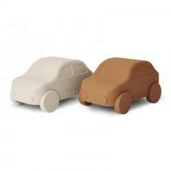 nuuroo zabawki do kąpieli silikonowe samochodziki gryzaki 3w1 Caramel Cafe