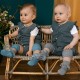 GoBabyGo skarpetki antypoślizgowe dla dziewczynki LIBERTY BAMBOO Grey Melange Katie and Millie Orange 2 lata
