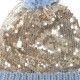 Rockahula Kids - czapka zimowa Shimmer Sequin Blue 3 - 6 lat