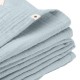 BIBS MUSLIN CLOTH 2 pieluszki muślinowe 100% ORGANIC COTTON BABY BLUE 70 x 70 cm