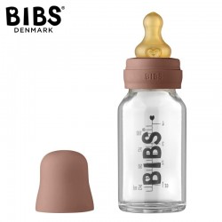 BIBS BABY GLASS BOTTLE WOODCHUCK Antykolkowa Butelka Szklana dla Noworodków 110 ml