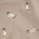 Petu Petu śliniak fartuszek z rękawami i kieszonką wodoodporny Mija Penguin
