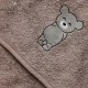 Petu Petu ręcznik okrycie kąpielowe z kapturem dla niemowlaka Teddy
