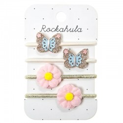 Rockahula Kids gumki do włosów dla dziewczynki 4 szt. Meadow Butterfly