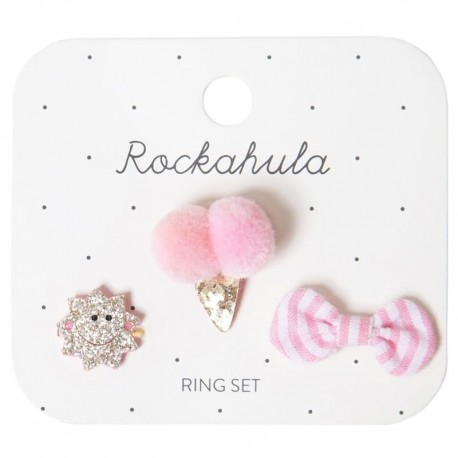 Rockahula Kids pierścionki dla dziewczynki 3 szt. Ice Cream
