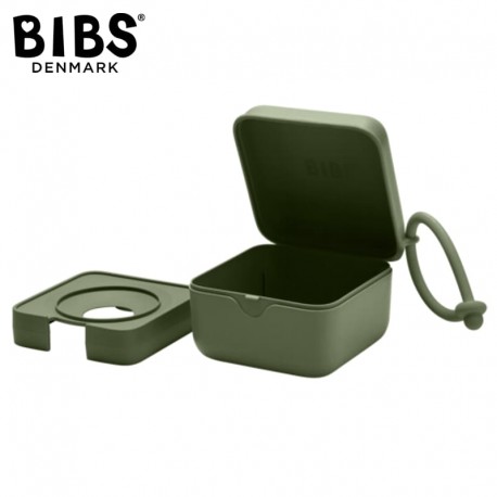 BIBS PACIFIER BOX HUNTER GREEN pudełko ochronne na smoczki