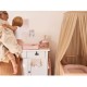 Jollein - moskitiera baldachimowa oddychająca nad łóżeczko niemowlęce VINTAGE Nougat 245 cm