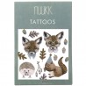 NUUKK - wegański tatuaż dla dzieci FOX AND SQUIRREL