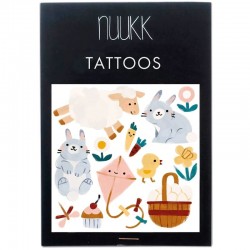 NUUKK - wegański tatuaż dla dzieci SPRING ANIMALS