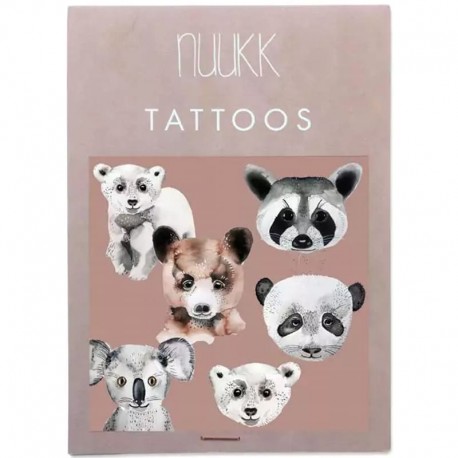 NUUKK - wegańskie tatuaże dla dzieci BEARS