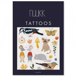 NUUKK - wegański tatuaż dla dzieci SMALL WOODPECKER