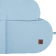 Hi Little One ochraniacze panelowe do łóżeczka z organizerem z oddychającej BIO bawełny CLOUD Baby Blue