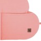 Hi Little One ochraniacze panelowe do łóżeczka z organizerem z oddychającej BIO bawełny CLOUD Soft Rose