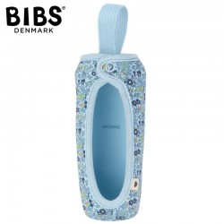 BIBS LIBERTY BOTTLE SLEEVE CHAMOMILE LAWN Baby Blue termiczny neoprenowy ochraniacz na butelki 225 ml