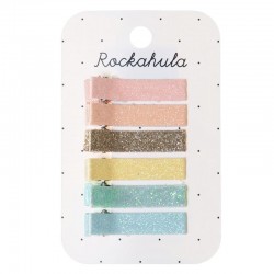 Rockahula Kids - 6 spinek do włosów Glitter Rainbow Bar Clips