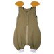 Hi Little One - śpiworek piżamka z bawełny muslin ELEPHANT Green Hunter & Mustard roz M