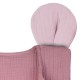 Hi Little One - śpiworek piżamka z bawełny muslin MOUSE Baby Pink & Blush roz M