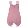 Hi Little One - śpiworek piżamka z bawełny muslin MOUSE Baby Pink&Blush roz M