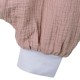 Hi Little One - śpiworek piżamka z bawełny muslin MOUSE Blush & Baby Pink roz S