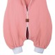 Hi Little One - śpiworek piżamka z bawełny muslin MOUSE Soft Rose & Coral roz S