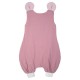 Hi Little One - śpiworek piżamka z bawełny muslin MOUSE Baby Pink & Blush roz S