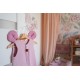 Hi Little One - śpiworek piżamka z bawełny muslin MOUSE Blush & Baby Pink roz S