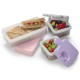 Melii - innowacyjny lunchbox PUZZLE Pink/Grey/Purple - 3 pojemniki na śniadanie