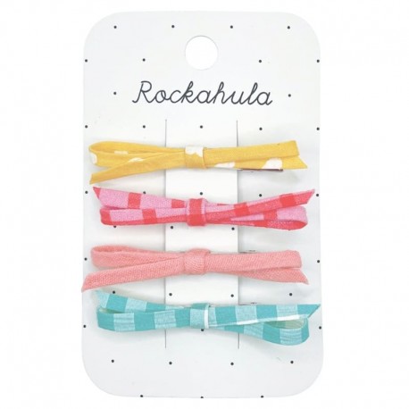 Rockahula Kids - 4 spinki do włosów Colour Pop Skinny Bow