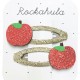 Rockahula Kids - 2 spinki do włosów Rosy Red Apple